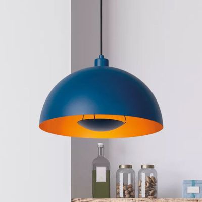 Lampada a sospensione moderna blu, Siemon