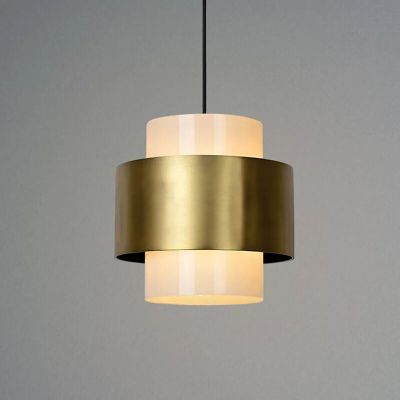 Lampada a sospensione classica in ottone, Firmin