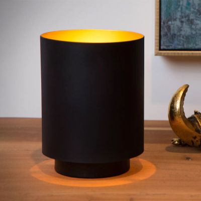 Lampada da tavolo moderna dorata, Suzy, con interruttore