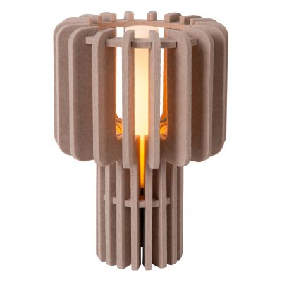 Lampada da tavolo moderna tortora, Rollo, con interruttore