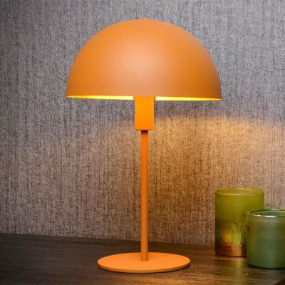 Lampada da tavolo moderna gialla, Siemon, con interruttore