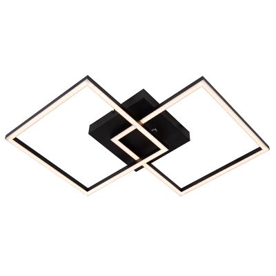 Plafoniera moderna nera, Arianne, 23W, white switch LED