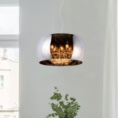 Lampada a sospensione moderna cromata, Pearl