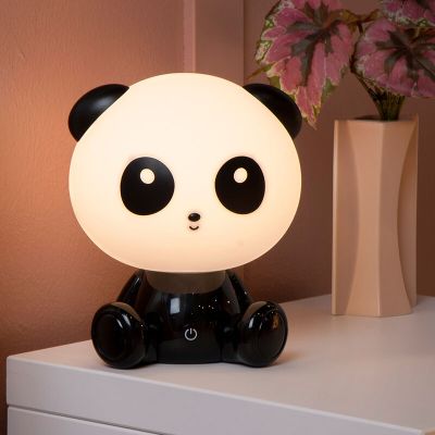 Lampada da tavolo per bambini nera, Dodo Panda, 3W, 4000K LED