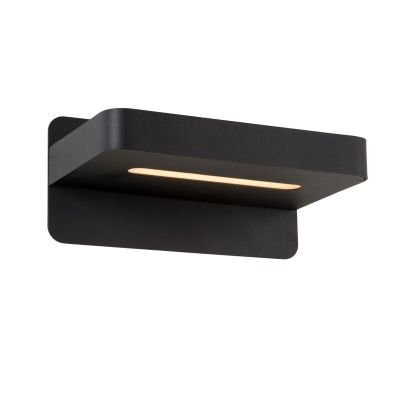 Applique da parete moderna nera, Atkin, 5W, 2700K LED, con interruttore