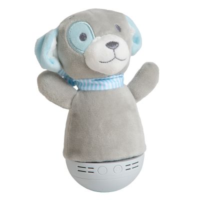 Lampada da tavolo per bambini moderna grigia, Dolly, 3W, RGB LED, con interruttore