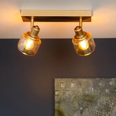 Faretto da soffitto classico dorato, Bjorn