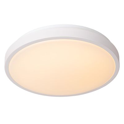 Lampada da soffitto da bagno moderna bianca, Dasher, 18W, 2700K LED, IP44