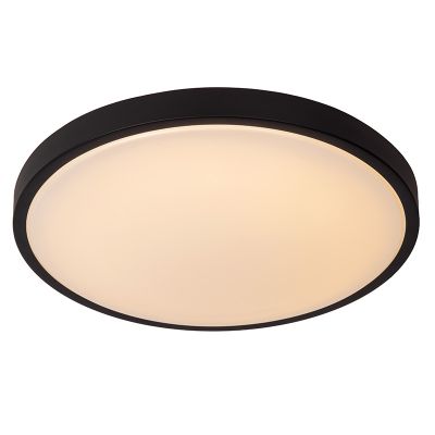Lampada da soffitto da bagno moderna nera, Dasher, 24W, 2700K LED, IP44