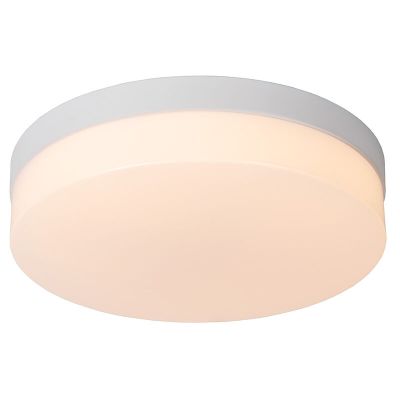 Lampada da soffitto da bagno bianca in plastica, Biskit, 18W, 2700K LED, IP44