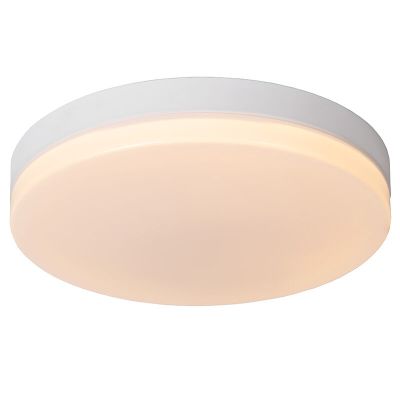 Lampada da soffitto da bagno bianca in plastica, Biskit, 36W, 2700K LED, IP44