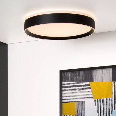 Plafoniera moderna nera, Nuria, 24W, 2700K LED