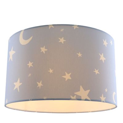 Lampada da soffitto per bambini blu in tessuto, Stars