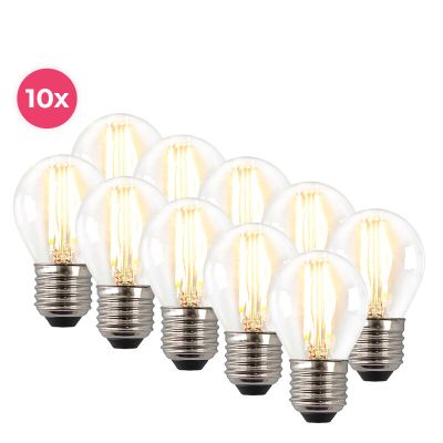 Confezione da 10 proiettili LED Melchis E27 dimmerabili, 4w bianco caldo