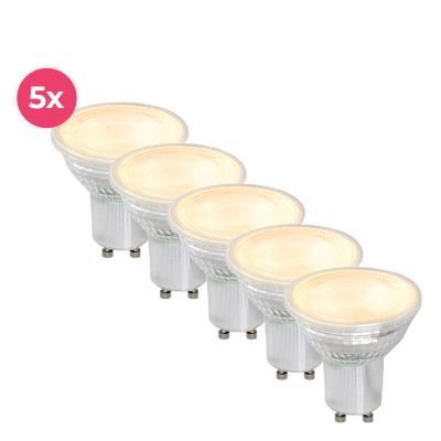 Faretto LED GU10 trasparente Antonie, 4 Watt, 2700K (bianco caldo)