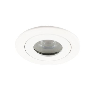 Faretto da incasso per bagno bianco in alluminio, Dorx, IP44