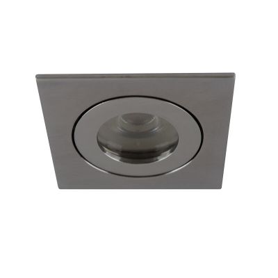 Faretto da incasso per bagno cromato in alluminio, Dorx, IP44
