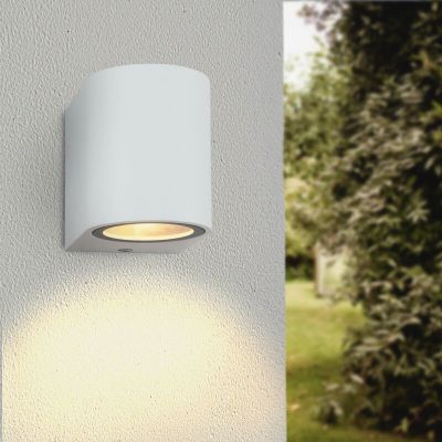 Lampada da esterno in alluminio bianca, Corina, IP44
