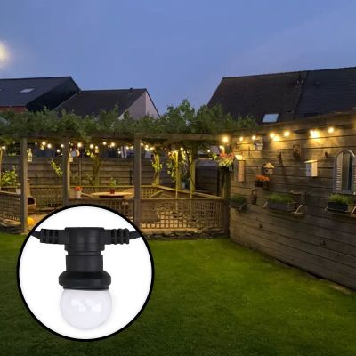 10m catena luminosa da esterno con 20 lampadine transparenti dimmerabili