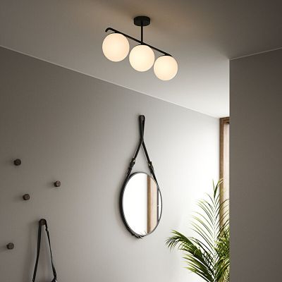 Lampada da soffitto design nera, Grant