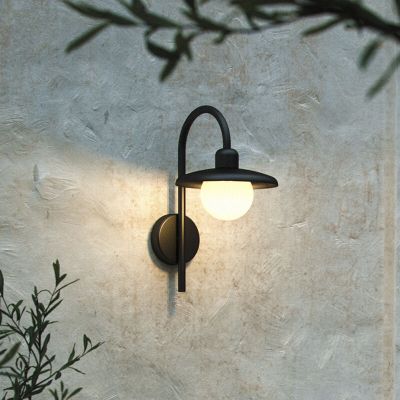 Lampada da esterno classica nera, Berlo, IP44