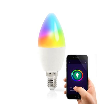 Lampadina E14 Wifi Smart LED, tutti i colori e bianco caldo