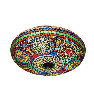 Plafoniera orientale multicolore in mosaico, Louay