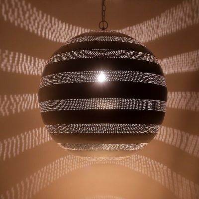 Lampada a sospensione orientale bianca, Nimra
