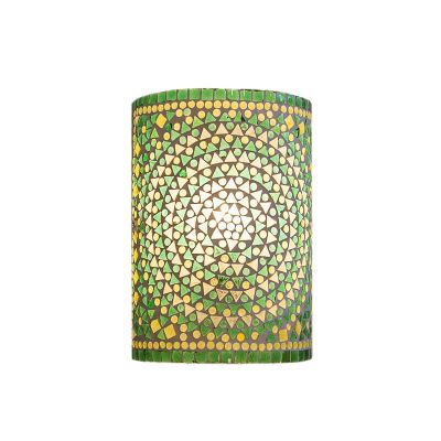 Applique da parete orientale verde in mosaico, Mahdia