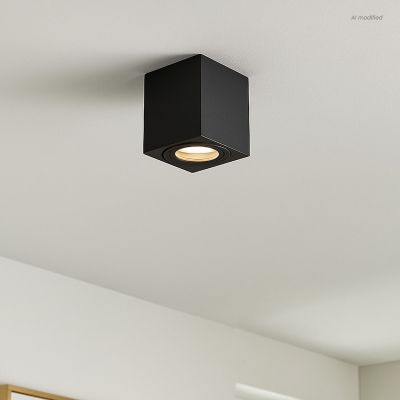 Faretto da superficie nero moderno, Alion, IP44