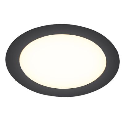 Downlight nero in alluminio, Umbriel, 9W, 4000K LED, IP44