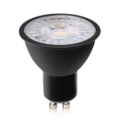 Lampadina LED GU10 regolabile Antonie, nero, 3W, 3000K