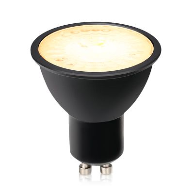 Lampadina LED GU10 regolabile Antonie, nero, 7W, 2700K