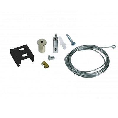 Set sospensione per illuminazione su binario trifase, 5 metri, nero, Pro