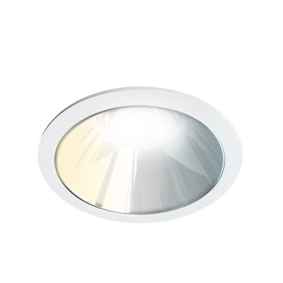 Downlight bianco in alluminio, Maud, 10W, white switch LED, IP22