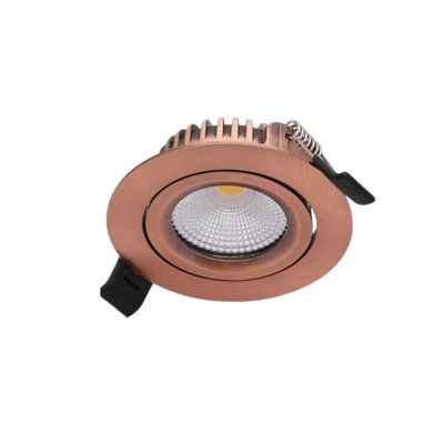 Downlight in rame in alluminio, Wimke, 5W, dim to warm LED, IP44