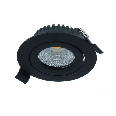 Downlight nero in alluminio, Wimke, 5W, RGBW LED, IP54