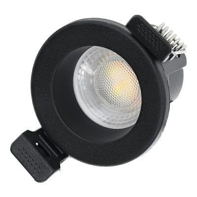 Downlight nero in alluminio, Magus, 4W, white switch LED, IP65