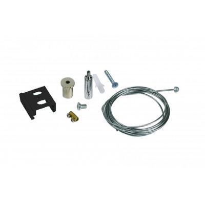 Set sospensione per illuminazione su binario trifase, 1,5 metri, nero, Pro