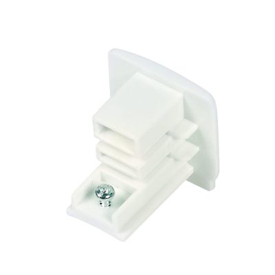 Tappo terminale per illuminazione su binario trifase, bianco, Pro