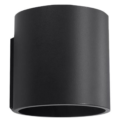 Lampada da parete up down in alluminio nera, Amely