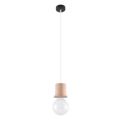Lampada a sospensione in legno marrone, Gaelle
