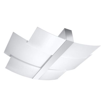 Lampada da soffitto in vetro cromata, Marith