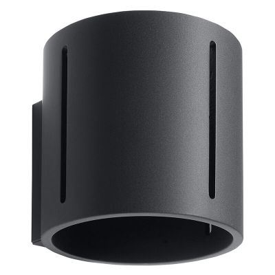 Lampada da parete up down in alluminio nera, Jamey