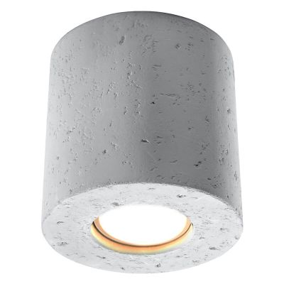 Faretto da superficie in cemento grigio, Amely