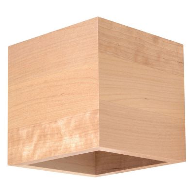 Lampada da parete up down in legno marrone, Andro
