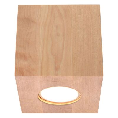 Faretto da superficie in legno marrone, Andro