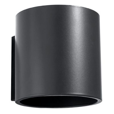 Lampada da parete up down in alluminio antracite, Amely