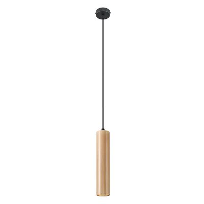 Lampada a sospensione in legno marrone, Francina