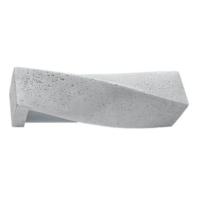 Applique da parete in cemento grigia, Annick